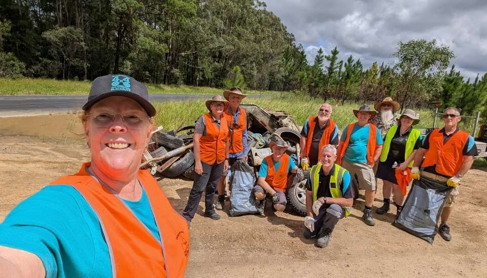 Queensland 4x4 Club Members who participated in the Australia Day Cleanup at the Glasshouse Mountains 2026